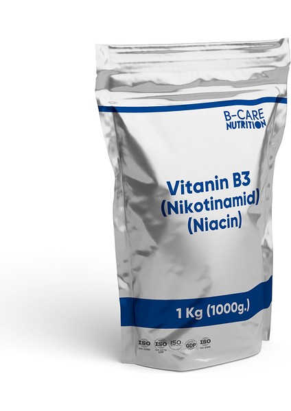 Vitamin B3 (Nikotinamid / Niacinamide) Toz Hammadde 1 kg