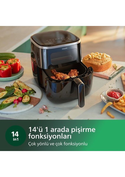 1700W Çok Renkli Airfryer Xl Fritöz, Buz Çözme Özelliği, Hızlı ve Sağlıklı Pişirme fırsatları