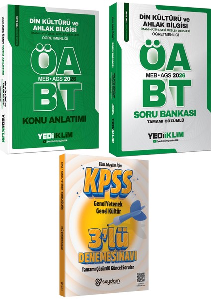 2026 Meb Ags Öabt Din Kültürü Öğretmenliği Konu ANLATIMI(604 Sayfa)-Çözümlü Soru BANKASI(620 Sayfa)