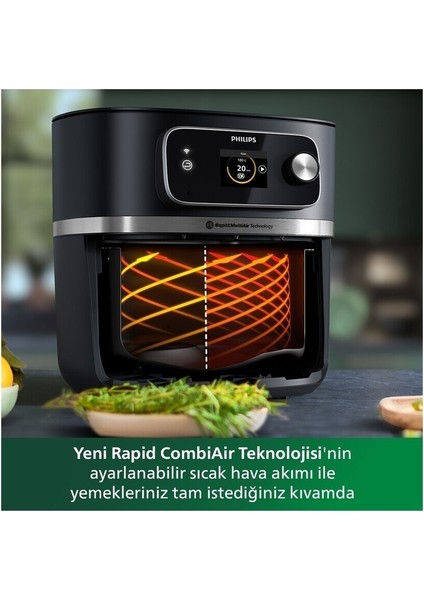 Geniş Aile Için Airfryer Combi Xxl Siyah, Sağlıklı ve Pratik Pişirme Cihazı fırsatları