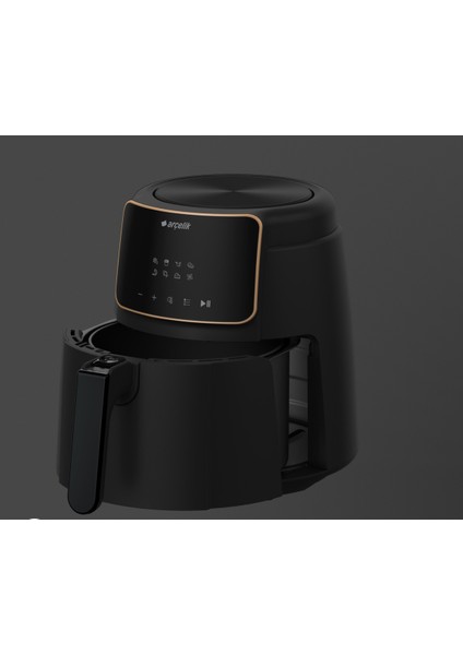 Az Yağlı Fritöz, 1500W, Çıkarılabilir Sepet, Siyah, Sağlıklı ve Pratik Kullanım