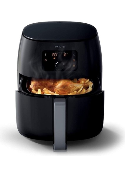 7.3l, 2225W, 1.4kg Xxl Hava Fritözü, Yağsız, Sıcak Hava Pişirici Siyah fırsatları
