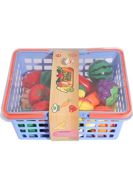 Nessiworld URT007-SPT-001 Kesilebilen Meyve ve Sebze Sepetli 42 Parça -Birlik