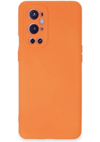 One Plus 9 Pro Kılıf Nano Içi Kadife Silikon - Turuncu - BRF19101-8549