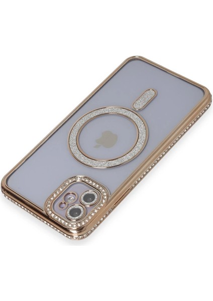 iPhone 11 Kılıf Joke Simli Magneticsafe Kılıf - Gold - BRF16452-6140 fiyatları