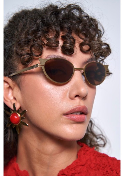 Vega Antique Gold Brown Güneş Gözlüğü fırsatları