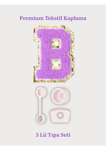 Quencher Uyumlu Premium Harf Sticker + 3’lü Silikon Tıpa Seti – Kişiselleştirilmiş Kombin fiyatları