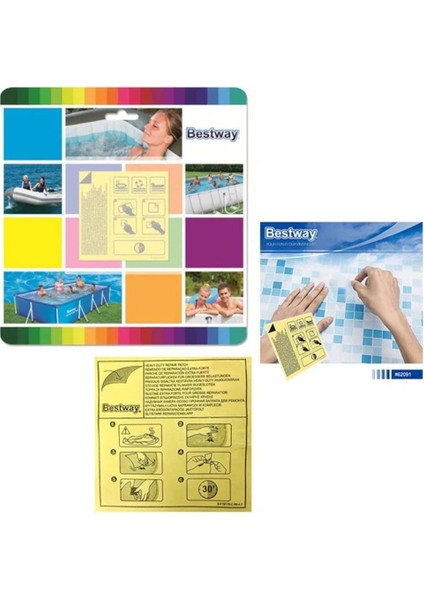 Nessiworld Bestway Şişme Ürünler Için Tamir Yaması 6,5 x 6,5 cm 62091