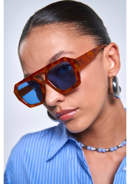 Kaitlyn Orange Blue Güneş Gözlüğü fırsatları
