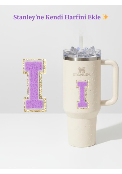 Quencher Uyumlu Premium Harf Sticker / Aksesuar – Tekstil Kaplama Kişiselleştirilmiş Tasarım