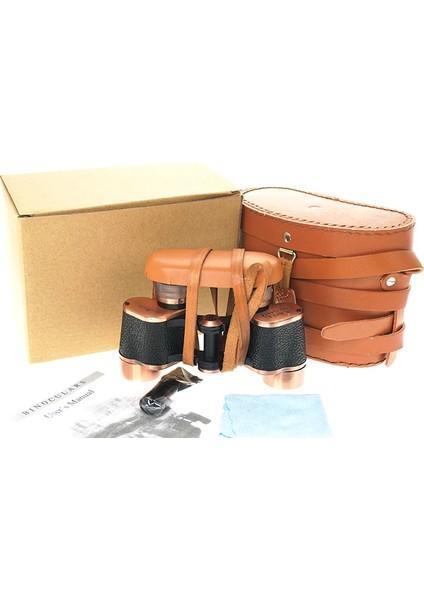 Baigish 6X24 Orjinal Deri Çantalı Prinç Kaplama Subay Dürbünü – Su Geçirmez – Artıkıl Özellikli- Rus Malı – 1000M/86M