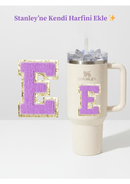 Quencher Uyumlu Premium Harf Sticker / Aksesuar – Tekstil Kaplama Kişiselleştirilmiş Tasarım