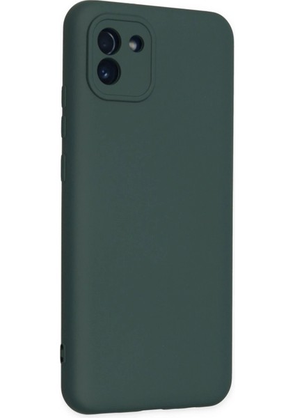 Samsung Galaxy A03 Kılıf Nano Içi Kadife Silikon - Koyu Yeşil - BRF12161-1673 fiyatları