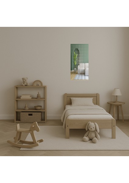 Geometrik Çiçek Motifli Dekoratif Aynalı Tablo - BRF16448-5969 fırsatları