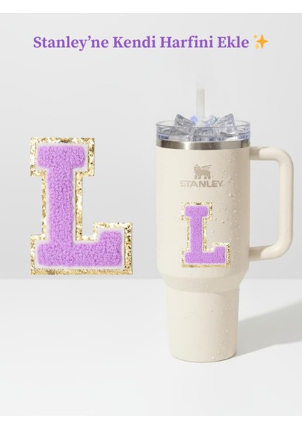 Quencher Uyumlu Premium Harf Sticker / Aksesuar – Tekstil Kaplama Kişiselleştirilmiş Tasarım