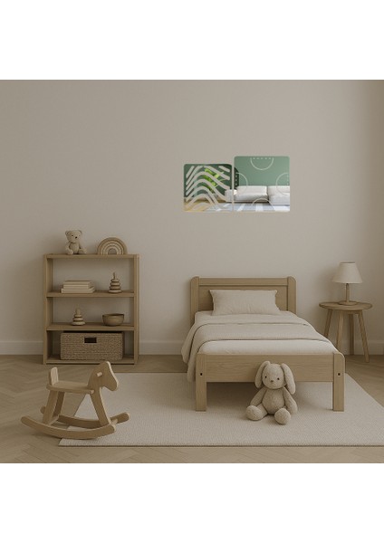 Minimalist Çizgiler Iç Mekan Dekoratif Aynalı Tablo - BRF18086-9860 fırsatları