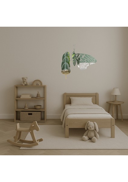 Şık Kelebek Dekor Aynalı Tablo - Model 25 - BRF18719-8367 fırsatları