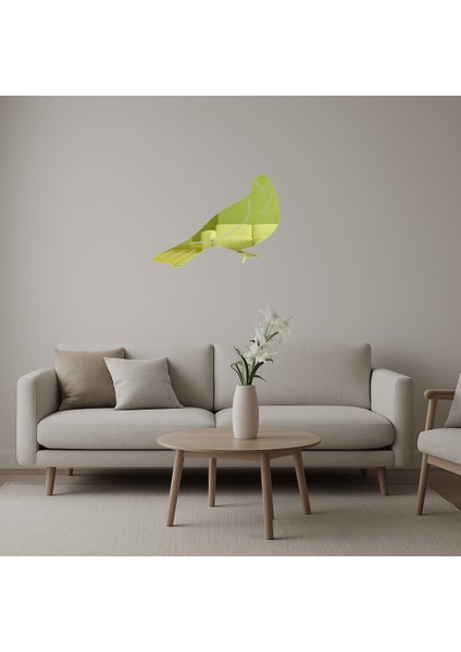 Ingiliz Bahçe Kuşu Dekoratif Altın Aynalı Tablo - BRF14099-4500