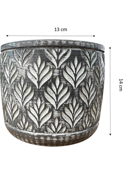 Ev Dekorasyon Antrasit Lotus Beton Saksı Çiçeklik Saksılık fiyatları