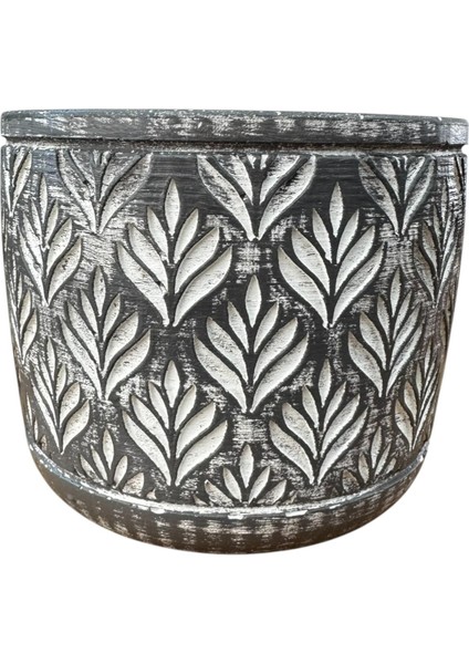 Ev Dekorasyon Antrasit Lotus Beton Saksı Çiçeklik Saksılık fırsatları
