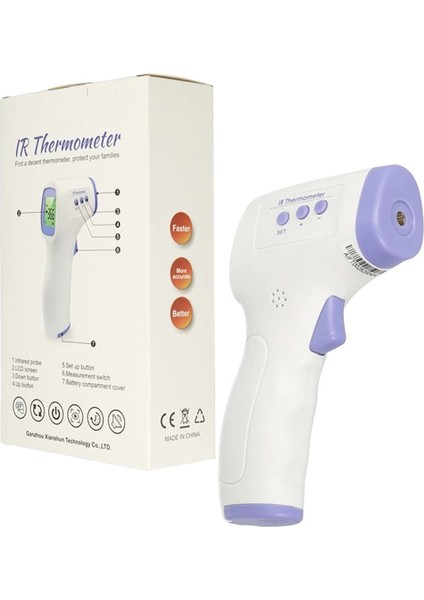 1 Cm-5 cm Mesafe 32*c-42.2*c Arası Temassız Ateş Ölçer modelleri
