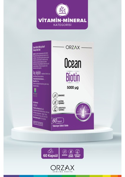Biotin 5000 Mcg 60 Kapsül