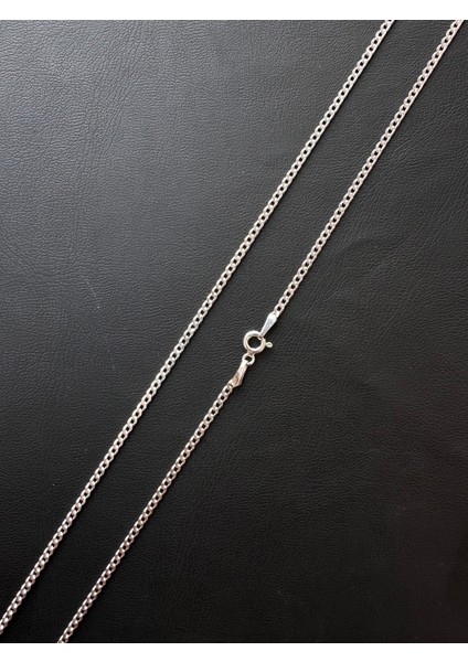 1,8 mm 55CM Gurmet Erkek Gümüş Zincir Kolye