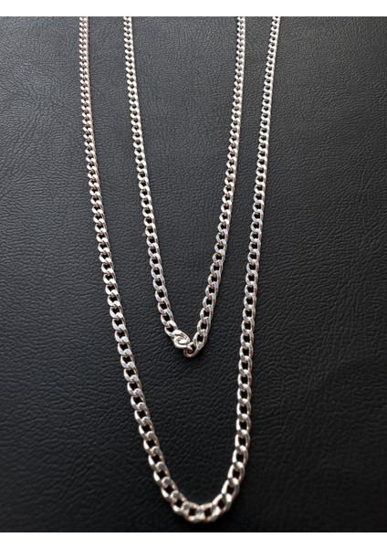1,8 mm 55CM Gurmet Erkek Gümüş Zincir Kolye modelleri