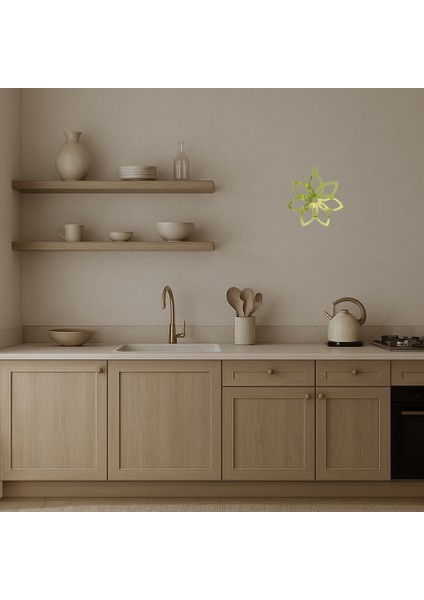 Üçlü Çiçek Motifli Dekoratif Duvar Altın Aynalı Tablosu - BRF14269-3392 modelleri