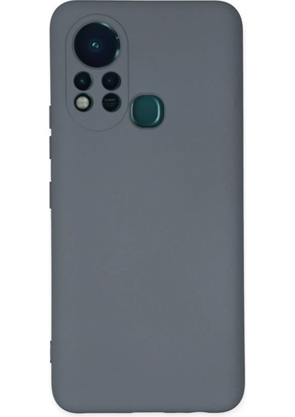 Infinix Hot 11S Kılıf Nano Içi Kadife Silikon - Gri - BRF12283-5309