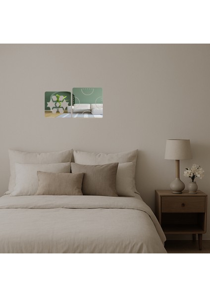 Soyut Sanat Desenli Dekoratif Aynalı Tablo - BRF15701-7165 fiyatları