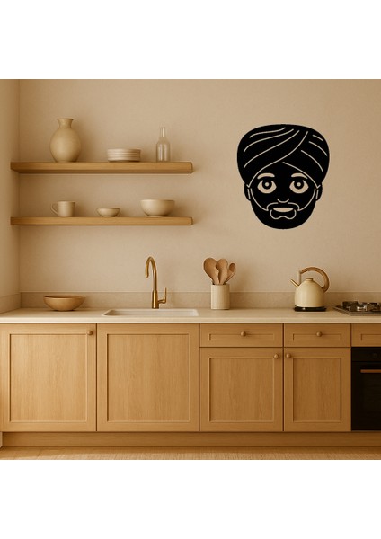 Sarıklı Emoji Adam Dekoratif Tablo - BRF12868-1401 fiyatları