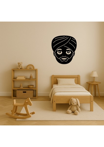 Sarıklı Emoji Adam Dekoratif Tablo - BRF12868-1401 modelleri
