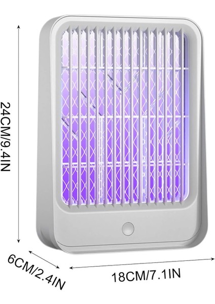 Elektrikli Sinek Kovucu USB Şarjlı Sessiz ve Etkili LED Işıklı Kapan