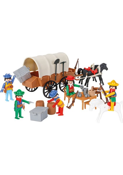 Nessiworld 04 003 Mini Mekanik Seri 3 Kovboy Arabası -Pilsan Oyuncak
