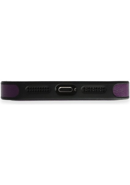 iPhone 14 Pro Kılıf Ozzi Magsafe Deri Kapak - Derin Mor - BRF11880-9054 indirimleri