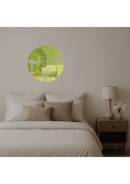 Saat Detaylı Modern Mimari Duvar Altın Aynalı Tablosu - BRF13896-5671 fiyatları