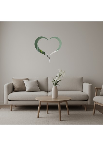 Romantik Çift Motifli Dekoratif Aynalı Tablo - BRF14892-4471