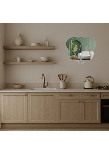Köpek Yüzü Emoji Dekoratif Aynalı Tablo - BRF11066-6526 modelleri