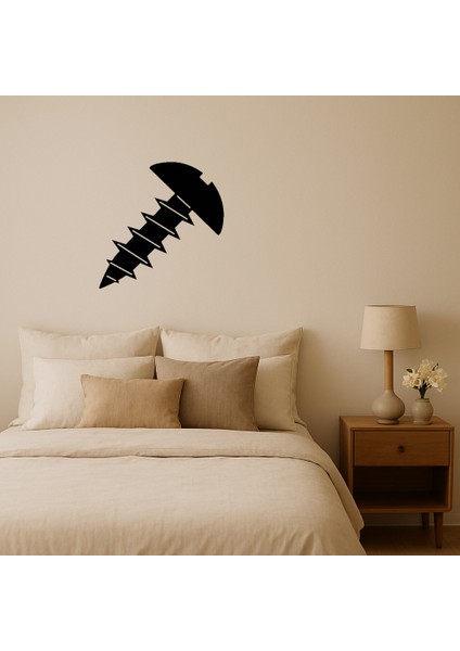 Endüstriyel Mdf Vida Tasarımlı Dekoratif Duvar Tablosu - BRF14602-5791