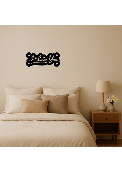 I Love You Zarif Duvar Dekoru - BRF11213-5768