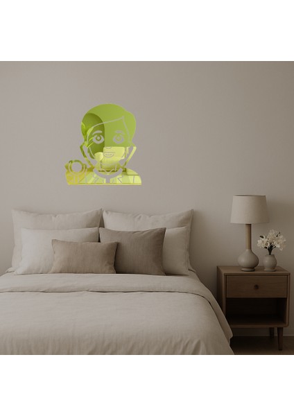 Sağlık Çalışanı Kadın Emoji Altın Aynalı Tablosu - BRF19061-7164 fiyatları