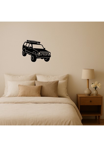 Klasik Jeep Desenli Mdf Duvar Dekoru - BRF15016-1768