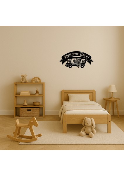 Okula Dönüş Otobüsü Dekoratif Tablo - BRF16222-6014 modelleri