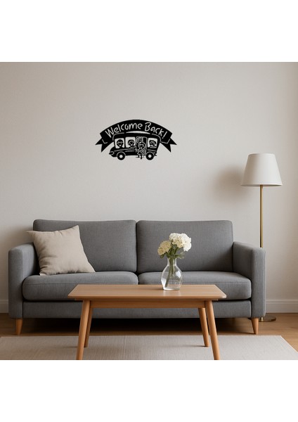 Okula Dönüş Otobüsü Dekoratif Tablo - BRF16222-6014 fırsatları