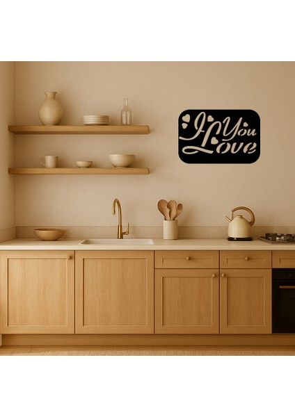 Sevgi Dolu Yazılı Mdf Dekoratif Tablo - BRF11068-8744 fiyatları