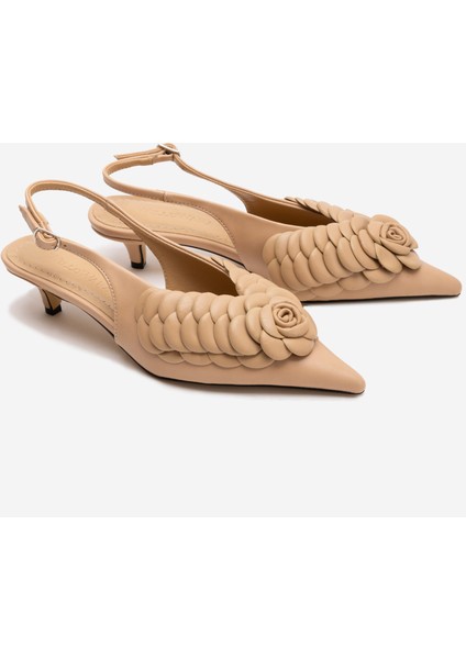 Rosa Zarif Gül Detaylı Hakiki Deri Ayakkabı fiyatları