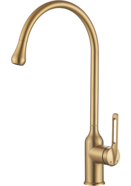 Damla Tasarım Mat Gold Mutfak Eviye Bataryası