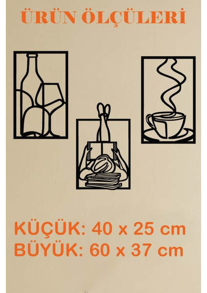 3 Lü Kadın Kadeh Fincan Temalı Tablo Dekoratif Duvar Dekoru