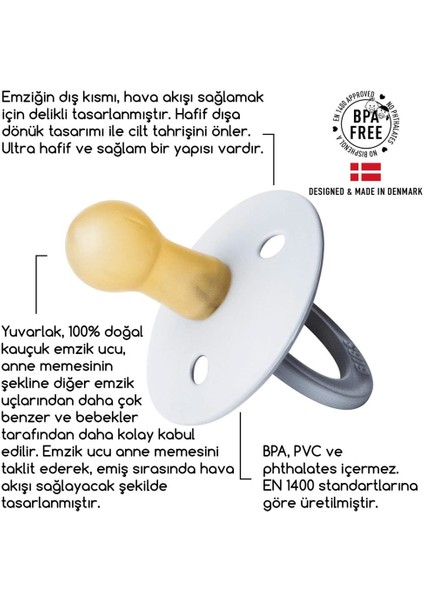 Nessiworld Colour Kauçuk Emzik 6-18 Ay Vanilla fırsatları